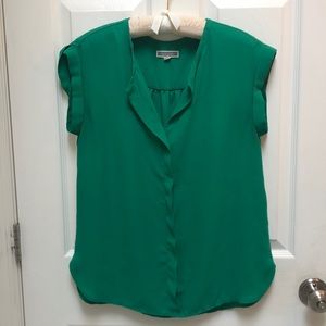 EUC - Pleione short sleeve blouse. Drapey and flattering